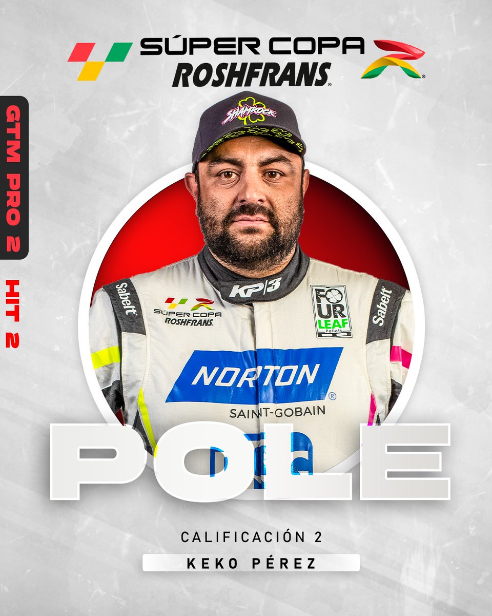SuperCopaMex's tweet photo. Estos son los pilotos que saldrán desde la "Pole" en la categoría GTM Pro 1 y Pro 2, para el hit 2 de este día en Aguascalientes☝️

#SuperCopaRoshfrans #SCAgs #SúperCopaRoshfransAGS #AlimentamosTuPasión #GTM #Formula5 #Tractocamiones #MexBike https://t.co/nB7CkU9gg8