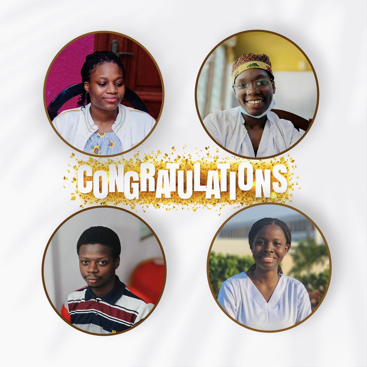 jhqpuc's tweet photo. 😁😁😎
C’est avec une immense joie que nous adressons nos plus chaleureuses félicitations à 4 de nos anciens participants des tournois JH &amp; QPUC, devenir des figures de l’excellence médicale au Benin.
Bonne carrière élites ! 😎🎊🎉🥳
.
.
.
.
#goat #excellence https://t.co/E2EiNGDIzW