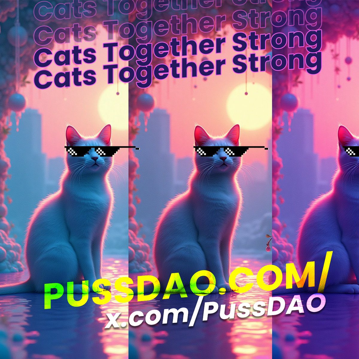 Cryptofell_a's tweet photo. $PUSSDAO isn't just a memecoin!🐱 This amazing #CryptoCommunity is built on cat love😻and real-world impact🌍. They donate to shelters, support wild cats🐅, &amp; empower shelters to accept #crypto donations! ❤️🐾Join the #PUSSDAO revolution!🚀 #Blockchain #PUSS https://t.co/lzHph9iA0D
