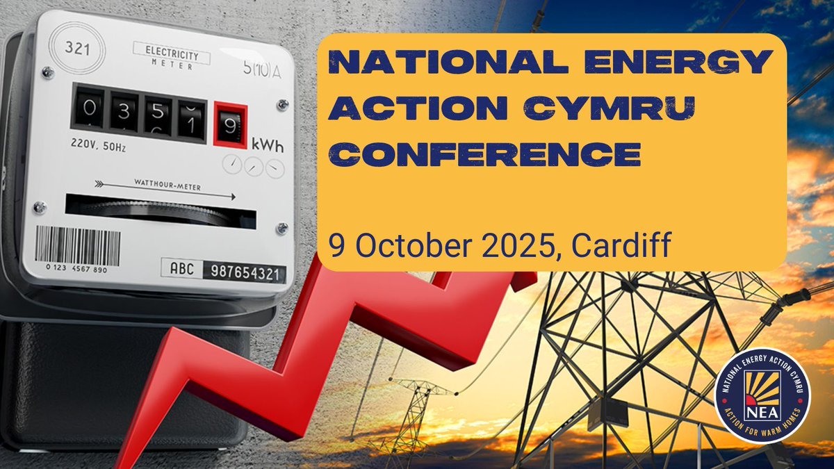 NEA_UKCharity's tweet image. Taking place ahead of the 2026 Senedd Elections, our Wales #FuelPoverty conference comes as energy costs remain unaffordable for many. Join us to find out how we can make energy affordable for everyone in Wales: buff.ly/dEnThPL