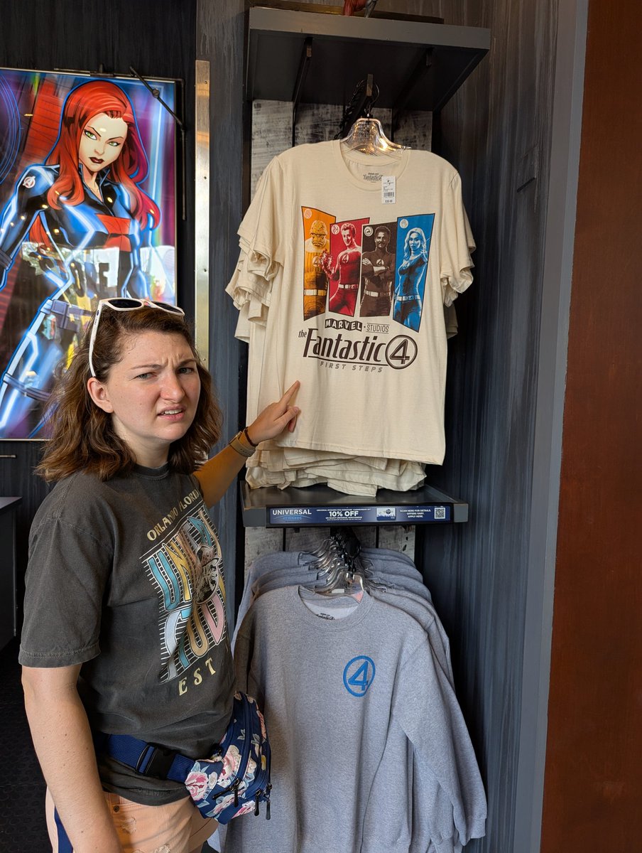 JasonTCV's tweet photo. ... And yes, we did find Disney MCU merch for Fantastic Four at Universal Studios Islands of Adventure! Wasn't sure if they'd promote #TheFantasticFour here or not! https://t.co/TiIFv78ofd