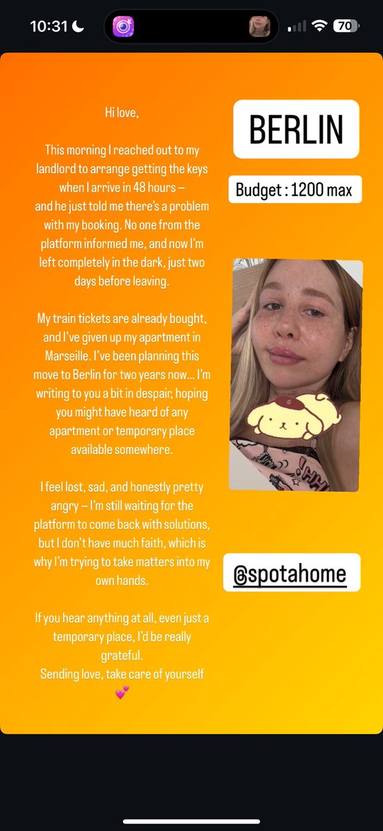 bellehazetgirl's tweet photo. Anyone have something in Berlin contact me in this post or message i need you 🥺 https://t.co/jgknRoWPs8