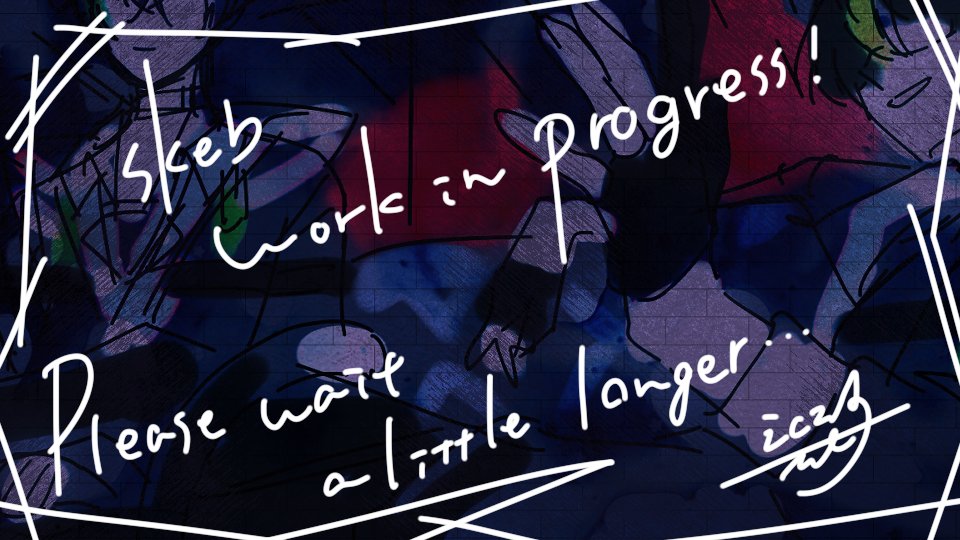 こんな時間ですがwip
かっこよく描きたいな～と思い制作中です。
もうしばらくお待ちください！
#WIP  #Skeb #Skeb募集中