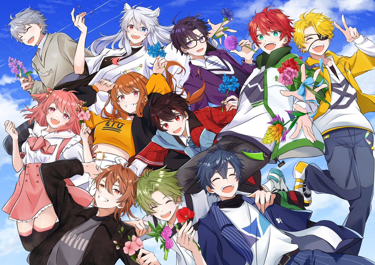 yomoneko0511's tweet photo. 「るなさんに渡したお花をメンバー11人が持つ」企画メンバー皆さまにご相談してアイデアを頂きこの形になりました💐
今回のサプライズ公演を見てこの構図にして本当に良かったと思っています☺️
見て頂きありがとうございました🙏✨ https://t.co/FwcgiKDZpn