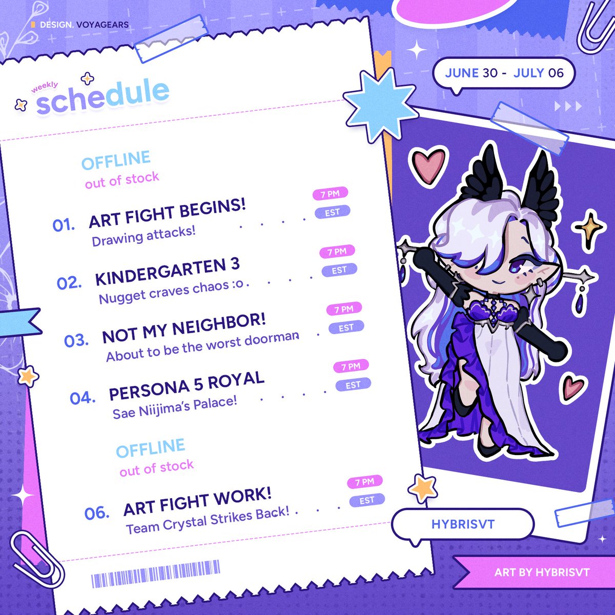 HybrisVT's tweet photo. Hello Harbingers! Steam Summer sale had a lot of fun finds! Time to play ;D
Twitter / Twitch : HybrisVT
YouTube / TikTok : Hybris_Deyanira
๐Credits๐
Model Art: Me!
Rig: @/BunnyUsagiiVT
Schedule: @/voyagears
#Hyblive
#Hybrisketch
#vtuberschedule https://t.co/geL4r4dEEk
