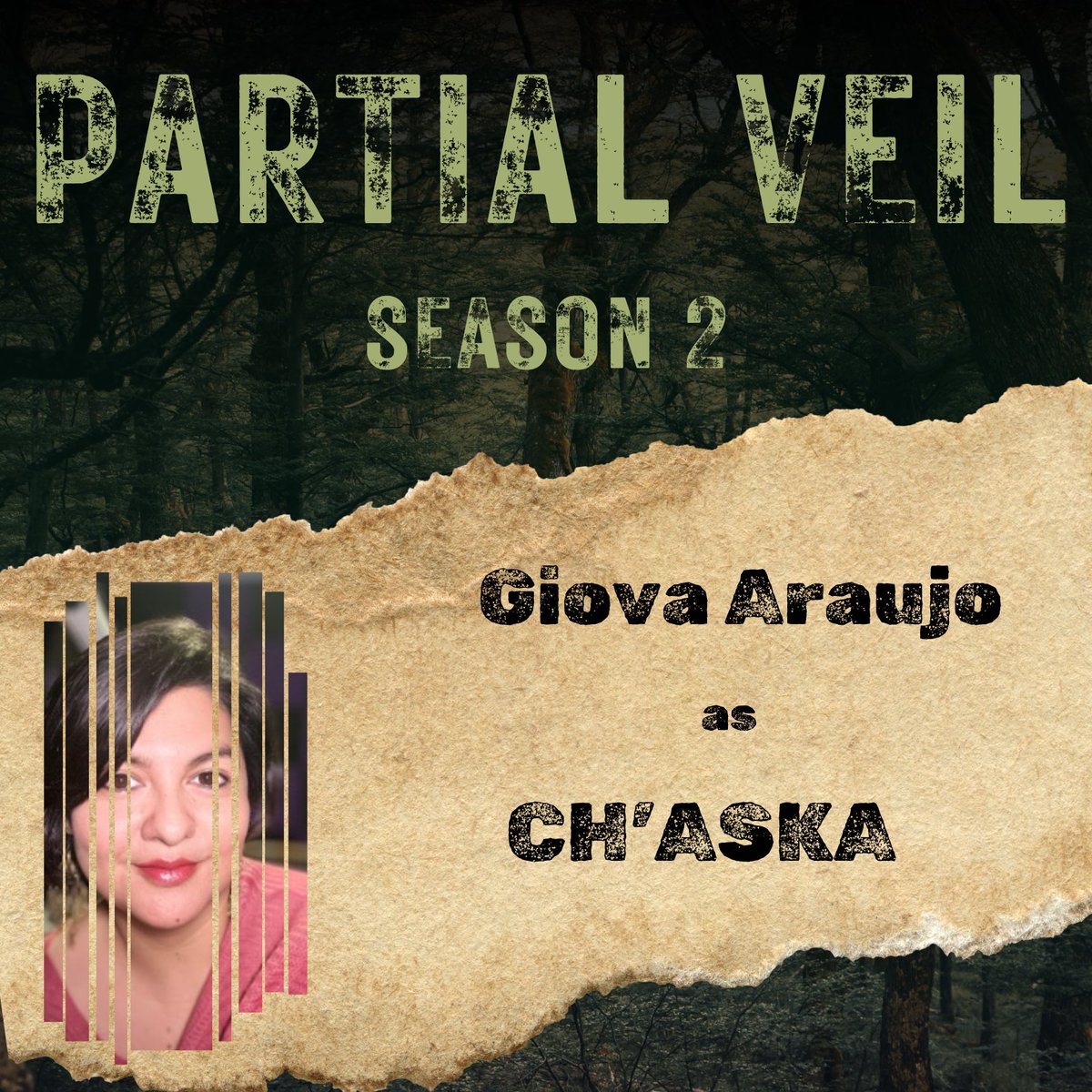 It was an absolute DREAM to finally get to work with one of my favorite humans! And y'all... she is incredible. I am so excited for you to hear the glorious Giova Araujo in Partial Veil Season 2!

#AudioDrama #fictionpodcast #thriller #eldritchhorror #spooky