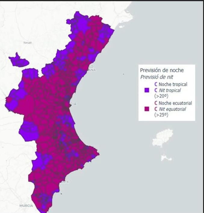 natxo_serra's tweet photo. Hoy, 29 de junio, la Península Ibérica está 10 grados por encima de lo que era habitual en estas fechas. Especialmente significativo es como, en el poco tiempo del verano “oficial” que ha transcurrido, este año se están generalizando las noches ecuatoriales (mínimas de + 25ºC). El Mediterráneo ha dejado de ser un mecanismo de regulación benigno de las  temperaturas, para convertirse en un enorme almacén de energía térmica. Deberíamos extremar las precauciones.
 
En lugar de adaptar el territorio valenciano, y el modelo socioeconómico, a esta nueva realidad, y protegernos a la ciudadanía, el gobierno más negacionista climático en el Sur de Europa, el de Carlos Mazón, legisla para depredar el territorio. No importan las consecuencias de las próximas DANA; no van a dejar de construir campos de golf y unifamiliares con piscina para que especulen los fondos de inversión de EEUU, Israel, etc. Es la doctrina del Shock a escala Trump: no hay ningún límite, solo cuenta si es útil a sus intereses. Vale todo. 
 
La manifestación de esta tarde es para exigir la dimisión de Mazón y de todos sus consellers y conselleras. También es un recordatorio de que, en manos de negacionistas como Mazón y Abascal, estamos en riesgo extremo. Solo hay que ver cómo los consellers Miguel Barrachina, en Agricultura y Agua, y Vicente Martínez Mus, en Medioambiente y (desordenación del) Territorio, cumplen las directrices de los amos de esta banda de negacionistas climáticos.
 
#elnegacionismoclimáticomata
#MazónDimissió