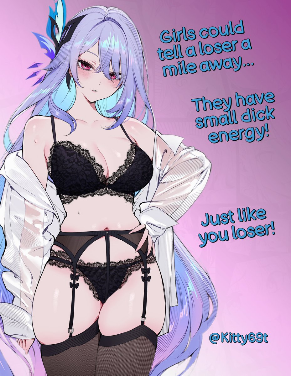 Girls could tell a loser a mile away…

You have small dick energy, loser!