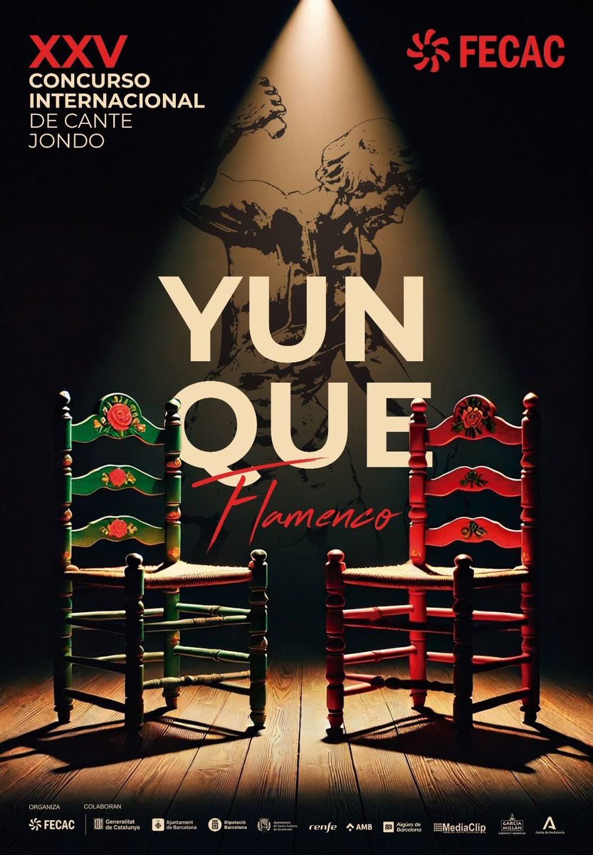 YunqueFlamenco's tweet photo. Presentamos el cartel
del XXV Concurso Internacional de Cante Jondo, Yunque Flamenco 2025.

📅 El plazo de inscripción finaliza el 1 de septiembre.
Apúntate! https://t.co/cQfYSH8tJy