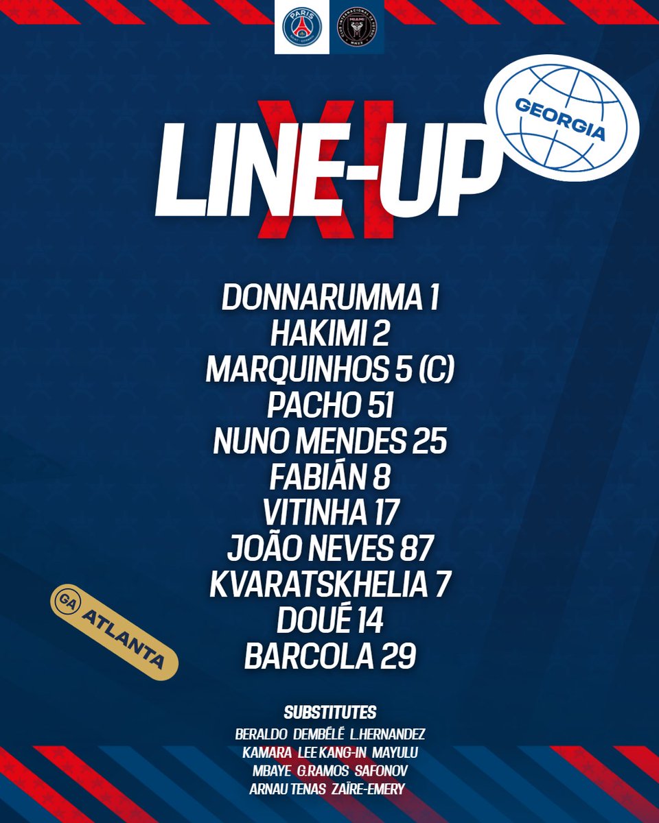 [클럽 월드컵 16강] 선발명단 발표!

1시 킥오프

#PSGKOREA #PSG #PSGMIA #FIFACWC