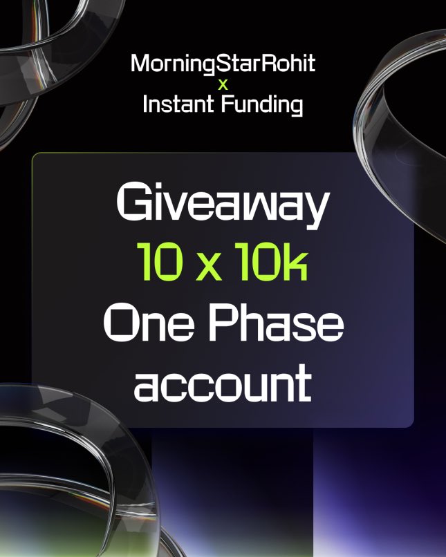 Rohit Kumar (@mstarrohit) on Twitter photo 💰10 x $10,000 Funded Account Giveaway💰
1️⃣Sign Up (Mandatory) - instantfunding.io/?partner=1588
2️⃣Follow - <a href="/MSTARROHIT/">Rohit Kumar</a> <a href="/InstantFunding_/">Instant Funding</a>
3️⃣Like, Comment & Retweet
Winner’s Will Be Picked on YouTube Live in 2 Week’s
All The Best ⭐️ 💰10 x $10,000 Funded Account Giveaway💰
1️⃣Sign Up (Mandatory) - instantfunding.io/?partner=1588
2️⃣Follow - <a href="/MSTARROHIT/">Rohit Kumar</a> <a href="/InstantFunding_/">Instant Funding</a>
3️⃣Like, Comment & Retweet
Winner’s Will Be Picked on YouTube Live in 2 Week’s
All The Best ⭐️