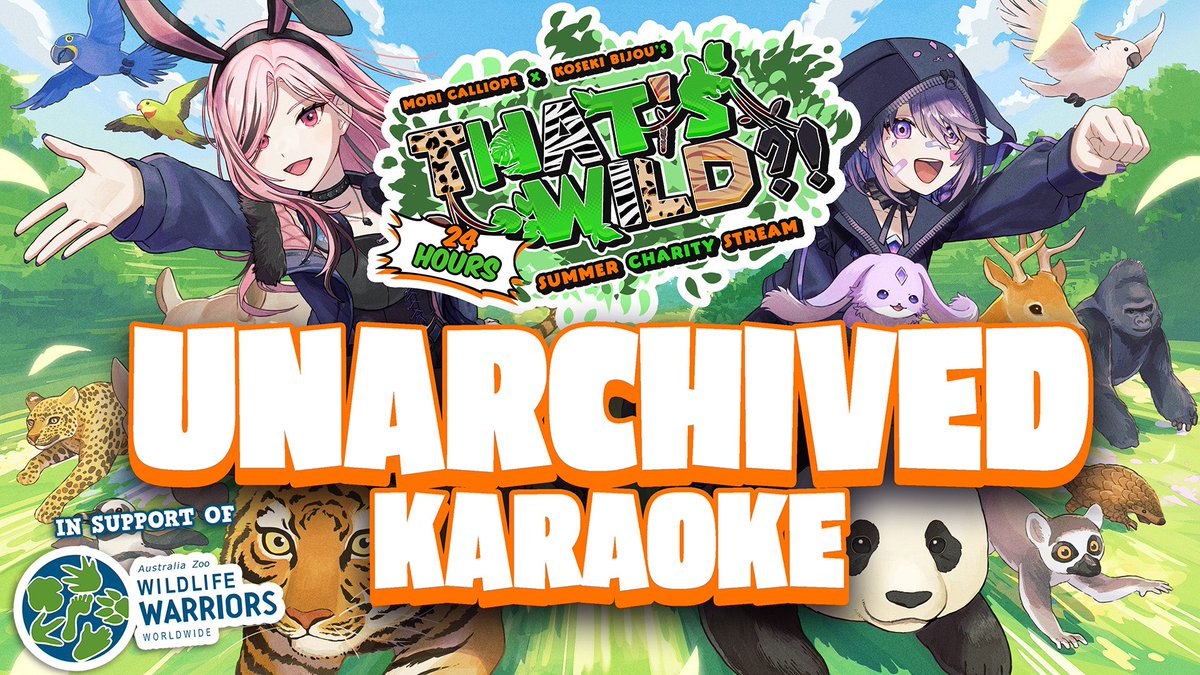 kosekibijou's tweet photo. 13 HOURS IN! TIME FOR UNARCHIVED KARAOKE!! #THATSWILD2025

https://t.co/rhnnw4TuLf https://t.co/CjBie04nhJ