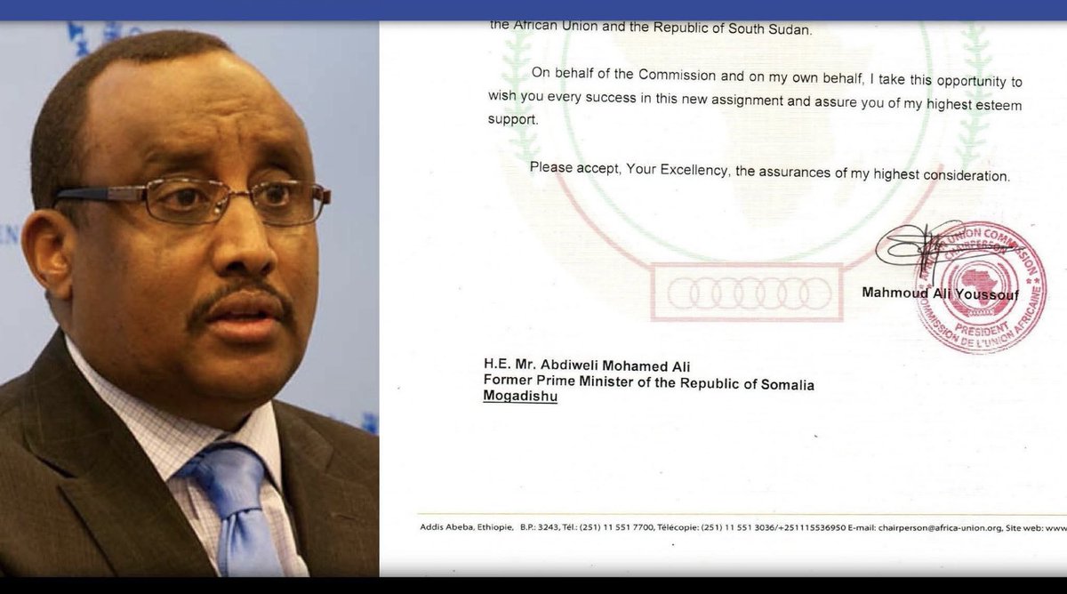 MatanTigey's tweet photo. Congratulations H.E. Mr. Abdiweli Mohamed Ali, Former Prime Minister of the Republic of Somalia and Former President of Puntland State of Somalia, I wish you a good job. https://t.co/FAapQIBHCw