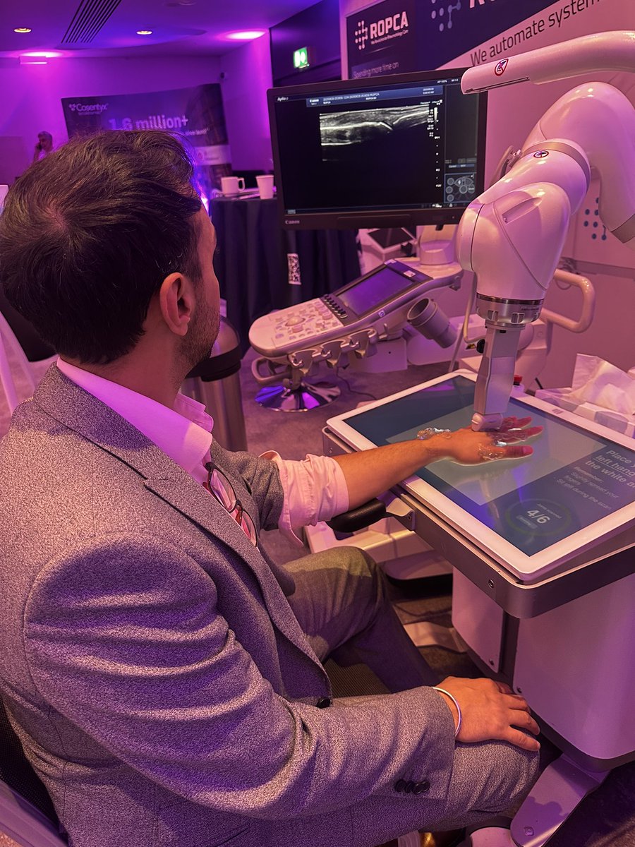 Is automated #ultrasound scanning coming ? 

Demonstration by ROPCA Robot

#ArtificialIntelligence #AI #RheumTwitter #Synovitis