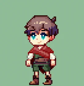 プレイヤーキャラのドット打ち直したりしていた。