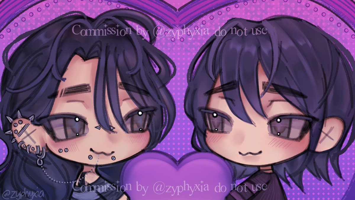 zyphyxiaa's tweet image. my previous couple comm! #VGenComms #Commission #artmoots
