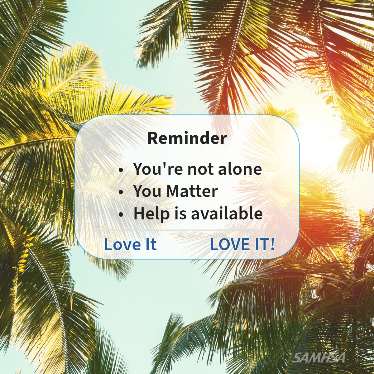 SAMHSA tweet media