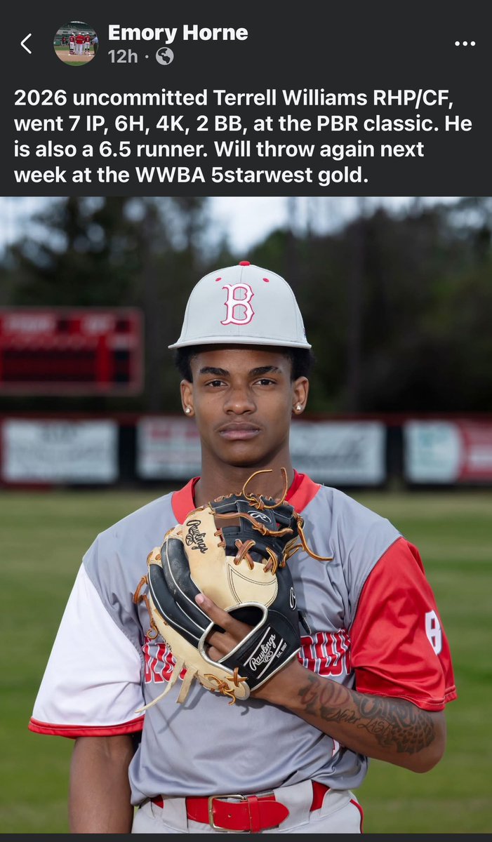TerrellWil54069's tweet photo. @JimStevenson11 @TU_BSBL @BBlountstown @tannerpeacock @u_prospect @FAMU_Baseball https://t.co/fbGwm1H3f2