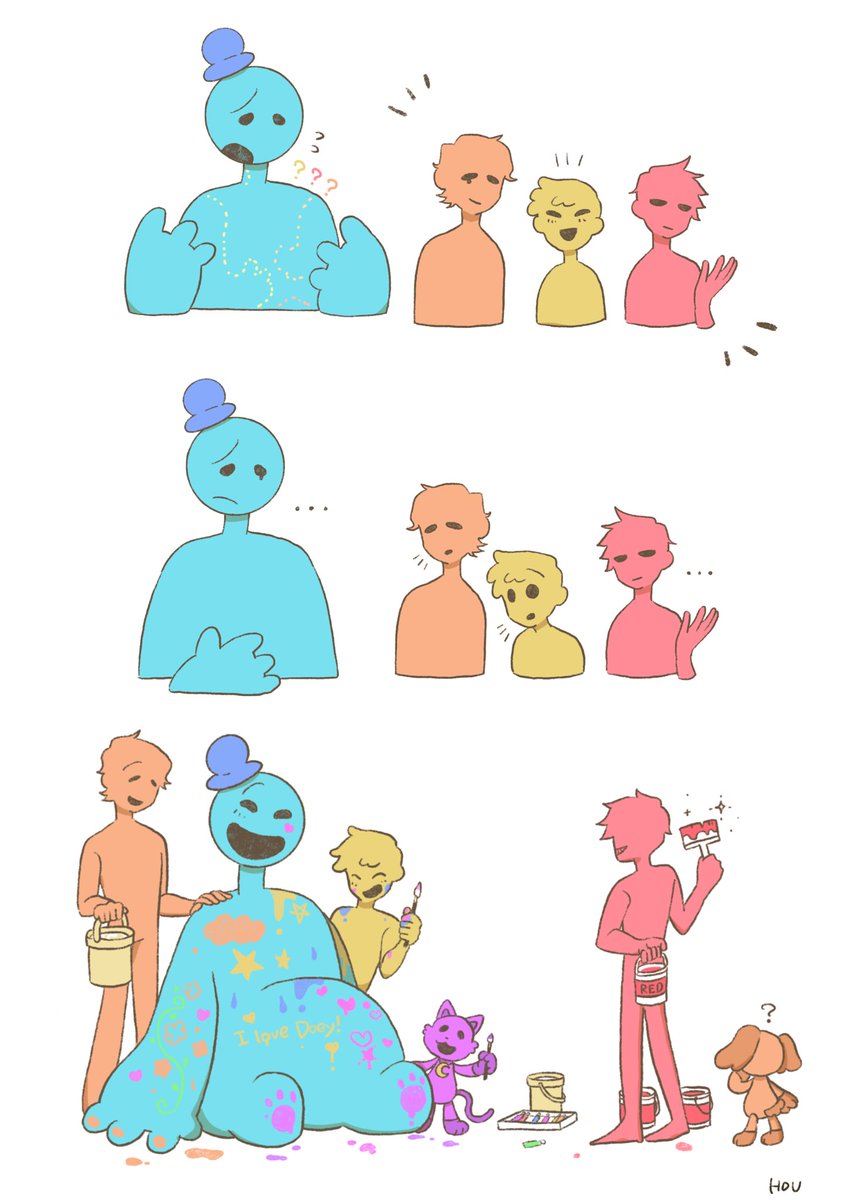 houshin_san's tweet image. painting🖌
 #PoppyPlaytime
 #Doeythedoughman