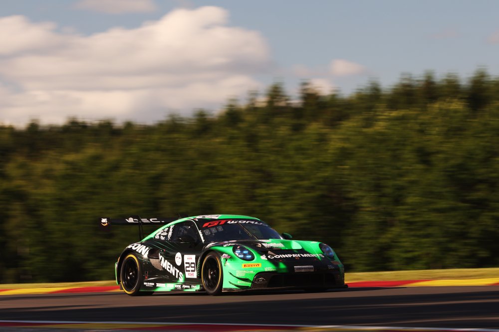 TheWorldofGT3's tweet image. The rare appearance of the Pro-Am Cup brings a #29 AV Racing by Car Collection Porsche victory via Noam Abramcyzk/Mathieu Detry/Fabian Duffieux/Bo Yuan!

📸: SRO
#Spa24h