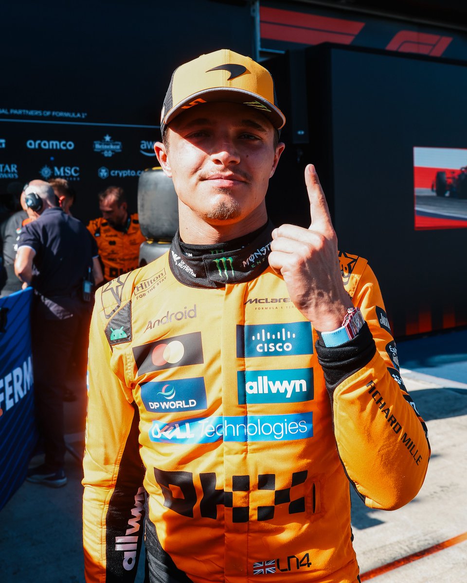 Our race winner ☝️

#McLaren | #AustrianGP 🇦🇹