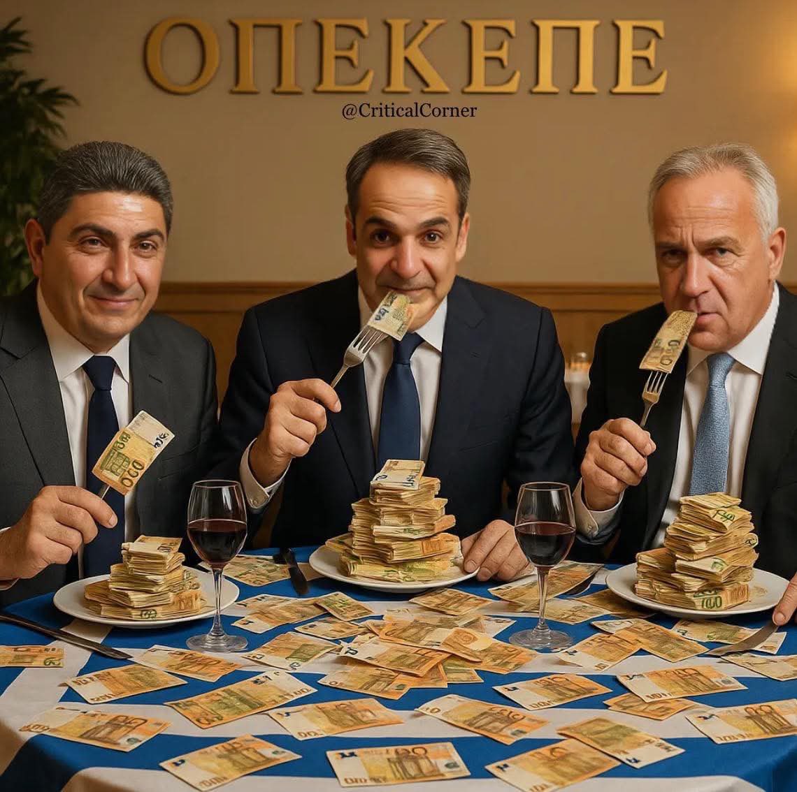 200.000 αφμ εμπλέκονται στο σκάνδαλο του ΟΠΕΚΕΠΕ 

δλδ με ευκολία ,

350.000 ψήφοι ~

Αυτό κύριοι , είναι έγκλημα ...
αν υπήρχε ανεξάρτητη ελληνική δικαιοσύνη θα έπρεπε να ρίξει την κυβέρνηση για αλλοίωση εκλογικού αποτελέσματος 

Αν ...

Δεν υπάρχει όμως