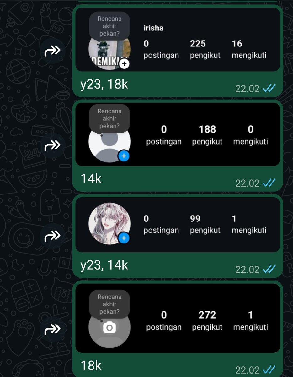 silvdayna's tweet photo. WTS AKUN IG
- akun rl/personal
- folls hasil mutualan
- bukan hasil bot/suntik
- harga nett
- cocok buat akun BA/PA/FA
- akun y23, y25
t. jual acc ig instagram recehan wtb wts #zonauang #zonaba #zonajajan #zonaBU https://t.co/ZQaZd2s9If