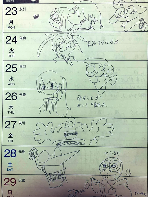 日記の落書き 