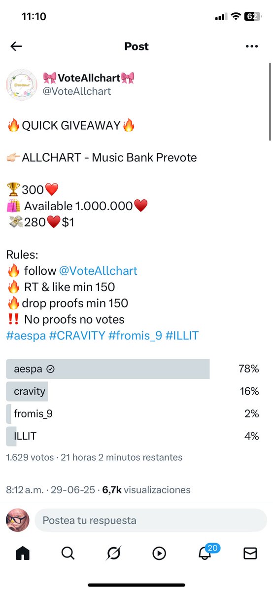 hyeroomy's tweet photo. @VoteAllchart #AESPA https://t.co/XGGCkUnsFD