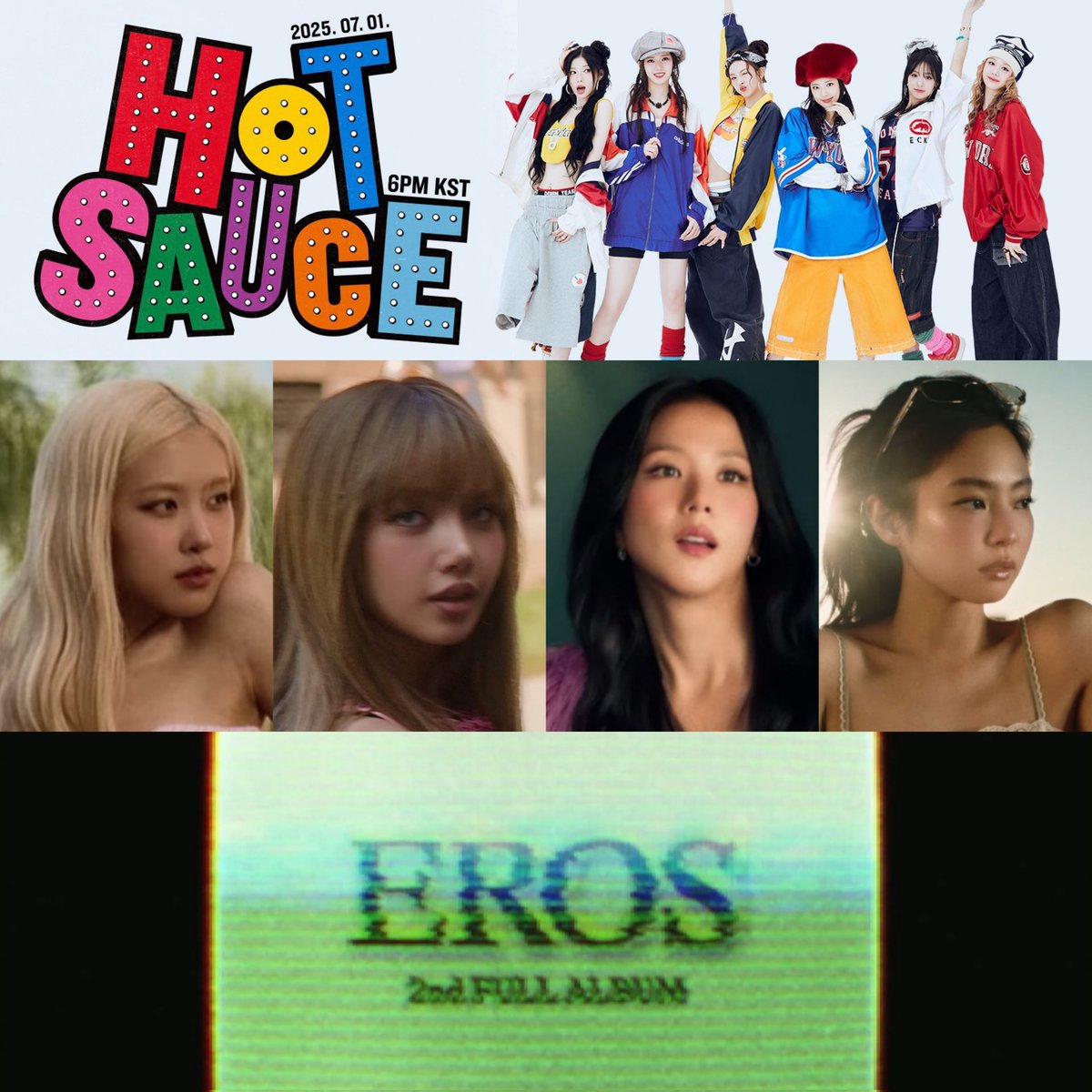 YGFacts_sprt's tweet photo. YG will have three releases this July!

July 1 – #BABYMONSTER Digital Pre-release Single 'HOT SAUCE'
July 5 – #BLACKPINK Comeback Song
July 14 – #LEECHANHYUK 2nd Full Album 'EROS' https://t.co/graO1lGzBj