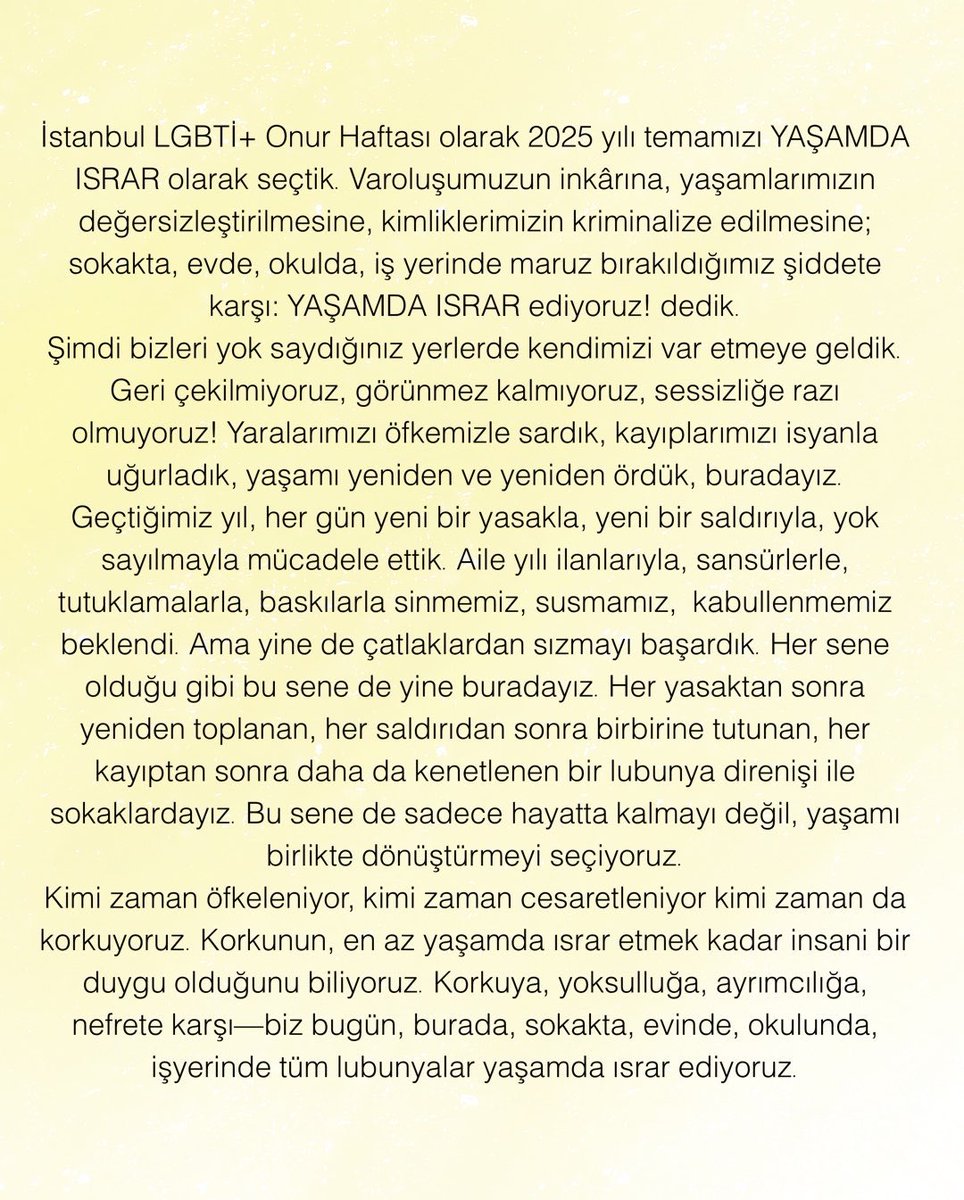 İstanbul LGBTİ+ Onur Haftası tweet media