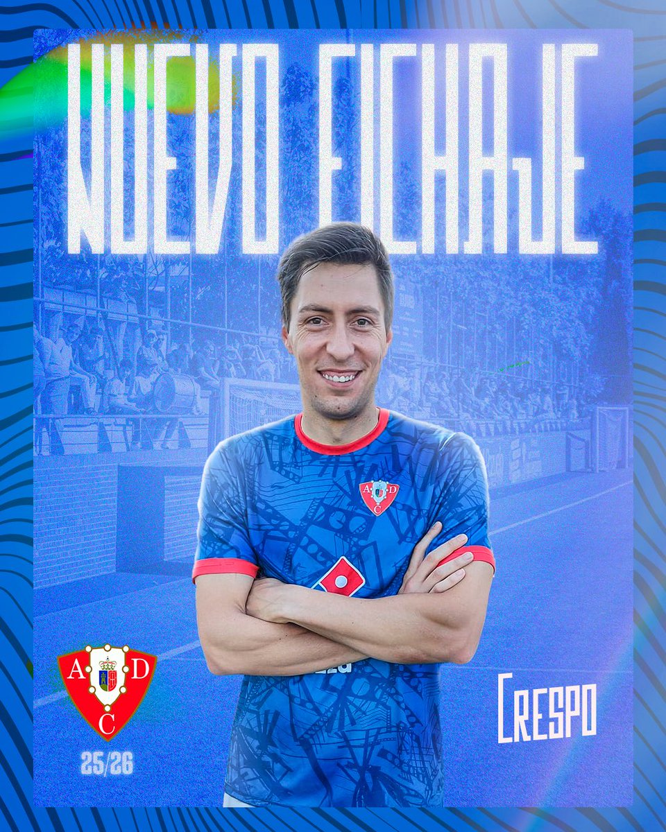 AD Cala Pozuelo (@calapozuelo) on Twitter photo ๐๏ธ าษชแดสแดแดแด II Javier Crespo (<a href="/crespo_javier/">Javier Crespo</a>), nuevo fichaje para nuestra defensa ๐
Polivalencia y gran golpeo de balรณn, con amplia experiencia en 3ra RFEF en equipos como Carabanchel y Parla ๐ฅ
ยกBienvenido Crespo! ๐
#VamosCala ๐๏ธ าษชแดสแดแดแด II Javier Crespo (<a href="/crespo_javier/">Javier Crespo</a>), nuevo fichaje para nuestra defensa ๐
Polivalencia y gran golpeo de balรณn, con amplia experiencia en 3ra RFEF en equipos como Carabanchel y Parla ๐ฅ
ยกBienvenido Crespo! ๐
#VamosCala