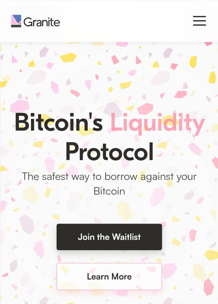 Unlock Bitcoin’s Potential with <a href="/GraniteBTC/">Granite - Never sell your bitcoin</a>
!  Earn 37.4% APY on stablecoins, borrow against your BTC (no middlemen!), and join a $150M-backed DeFi revolution by Trust Machines. Only 4k waitlist spots left—secure yours NOW!  
granite.world
