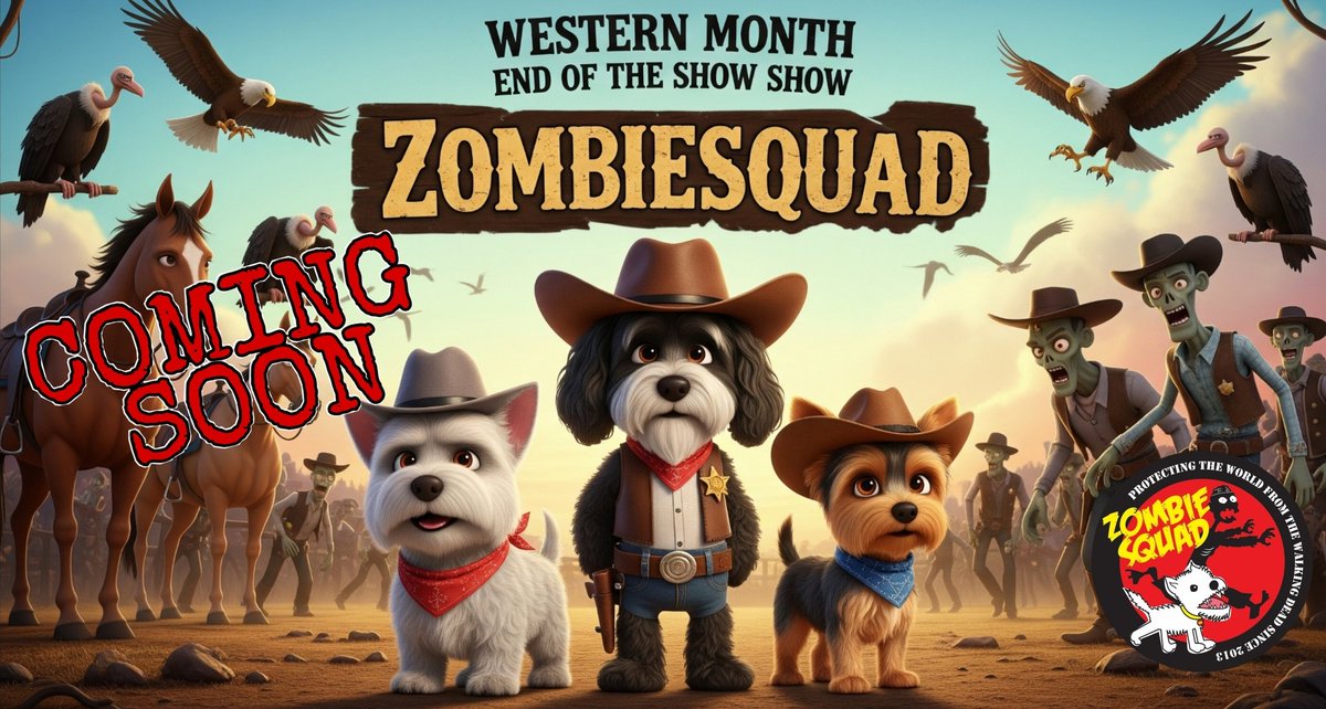 ZombieSquadHQ๐๐๐งก๐๐ฉตยฉ (@zombiesquadhq) on Twitter photo TODAY 29th June 2025 at 7pm UK ZOMBIESQUAD ๐ค WESTERN MONTH ๐ค END OF THE SHOW SHOW 2025
followed by ๐ค OUTTAKES๐ค video,
on hashtags #ZSHQ #ZZST
Brilliantly Created by <a href="/guccidog2020/">Admiral GucciDog #zombiebullz #ZSHQ</a>
on X #ZZST #ZSHQ TODAY 29th June 2025 at 7pm UK ZOMBIESQUAD ๐ค WESTERN MONTH ๐ค END OF THE SHOW SHOW 2025
followed by ๐ค OUTTAKES๐ค video,
on hashtags #ZSHQ #ZZST
Brilliantly Created by <a href="/guccidog2020/">Admiral GucciDog #zombiebullz #ZSHQ</a>
on X #ZZST #ZSHQ