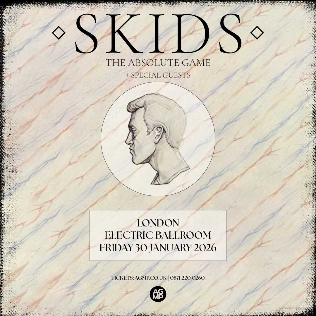 📣New Show Announcement 📣
The Skids will be playing a show at London’s Electric Ballroom on the 30th of June 2026!

Tickets are now on sale via the link below:
electricballroom.seetickets.com/event/the-skid…