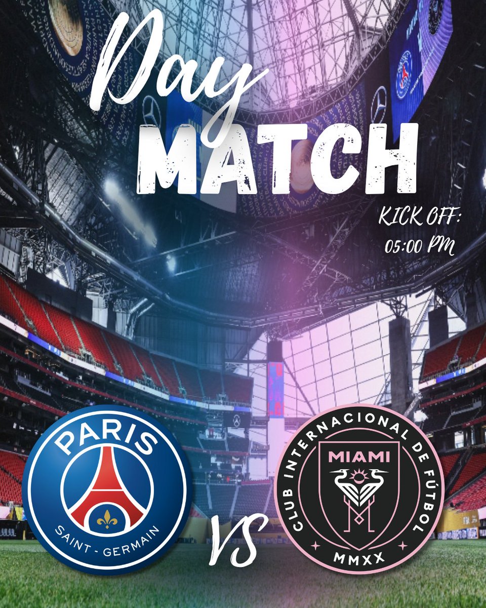 GenZVoic's tweet photo. Messi takes on his old club.
PSG’s stars, Miami’s dream, and Atlanta’s big stage.
This one’s unmissable.

👉 https://t.co/o0YWLZlRxx
#ClubWorldCup #Messi #PSG #InterMiami #CWC2025 https://t.co/mLZq05LBg2