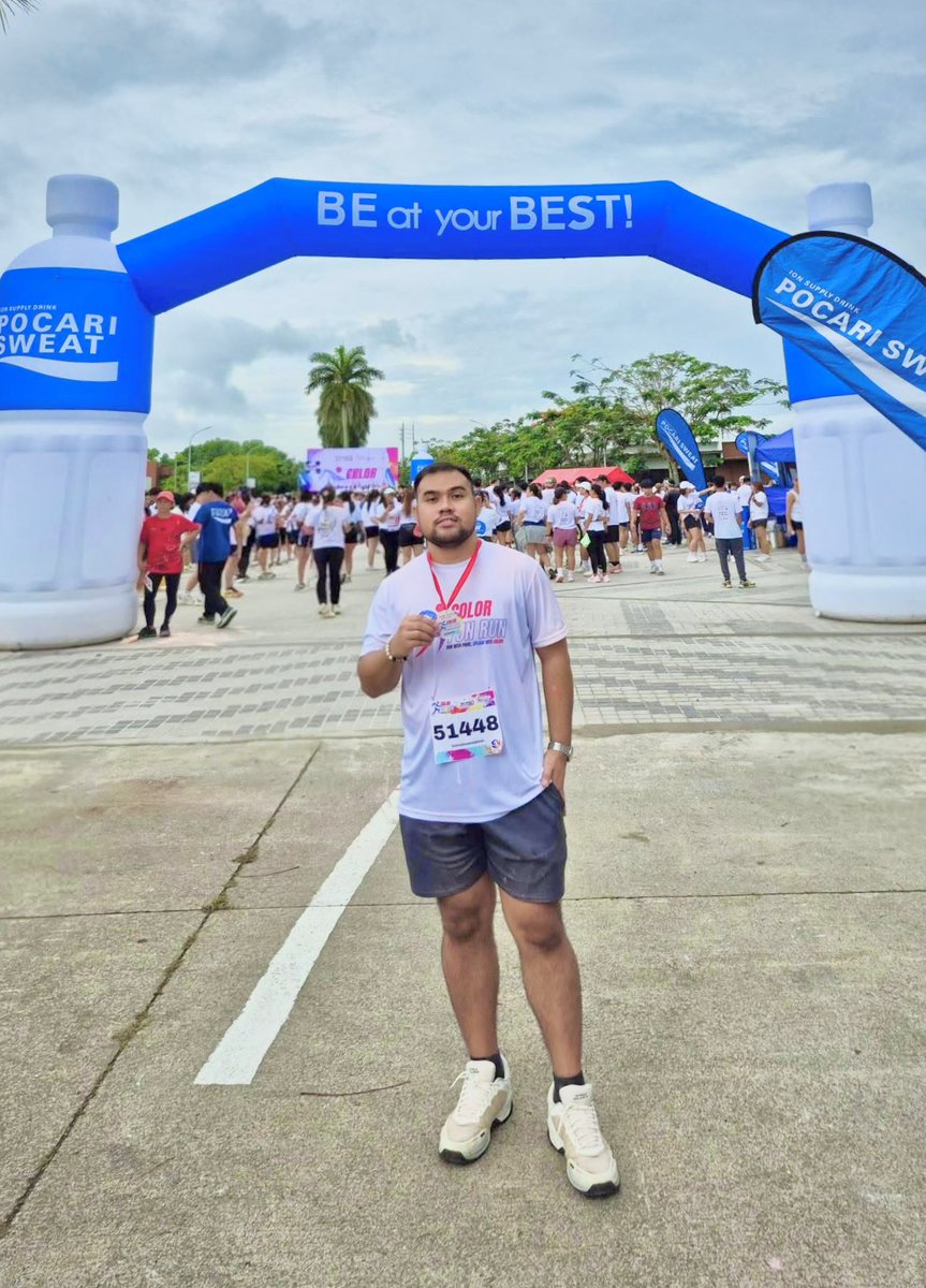 alvinmarkq's tweet photo. Slow-paced, yet managed to finish. 🏃
10km next. 😅

#5km #colorfunrun #running https://t.co/lOuk3CRCwH
