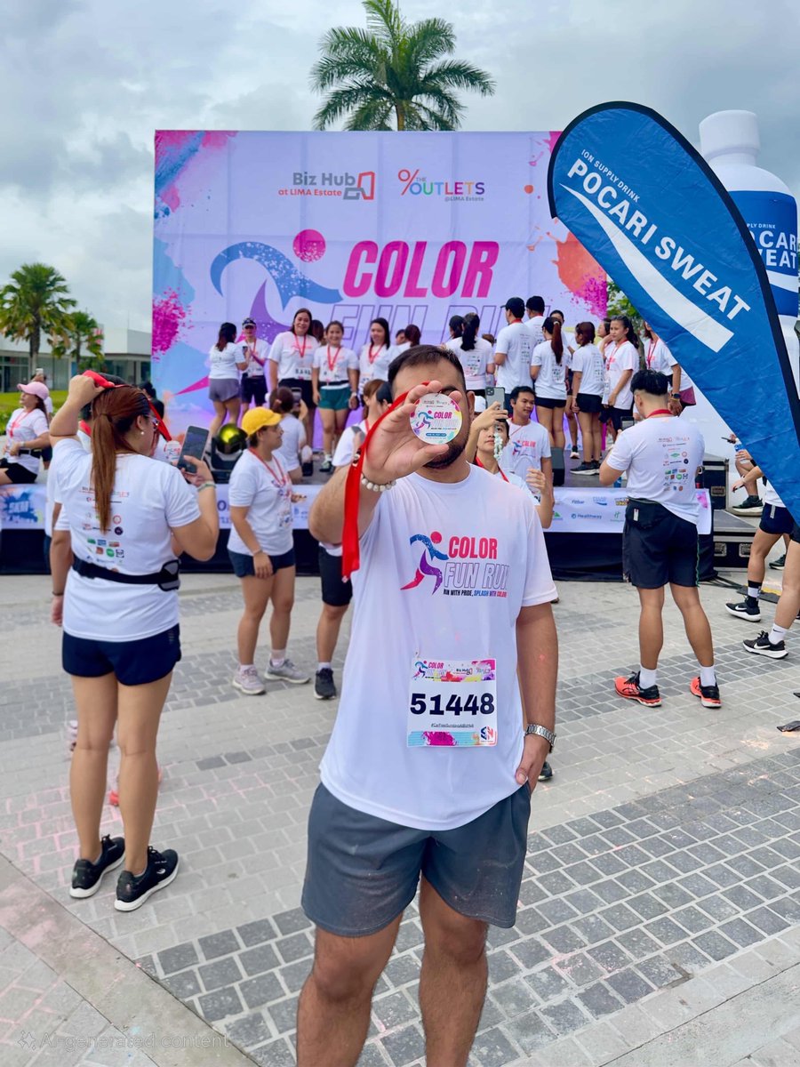 alvinmarkq's tweet photo. Slow-paced, yet managed to finish. 🏃
10km next. 😅

#5km #colorfunrun #running https://t.co/lOuk3CRCwH