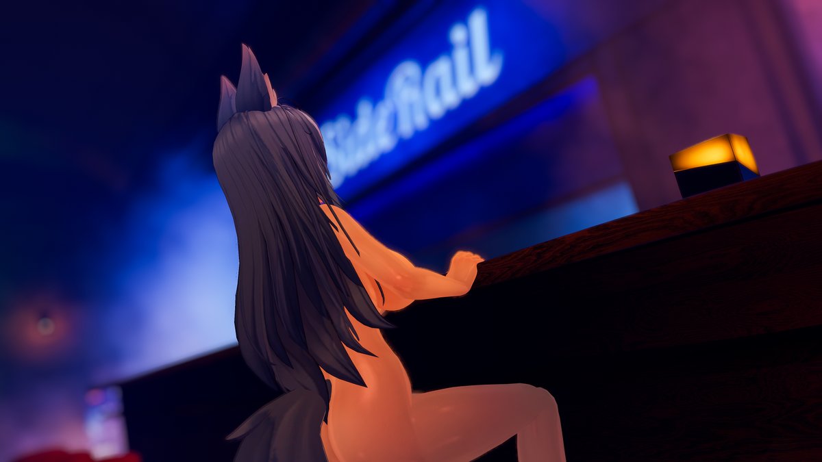 "The bar didn't say anything about no clothes no service so...perfect for me~"

#VRChat #VRChatPhotography #VRChatPhotos #NSFW