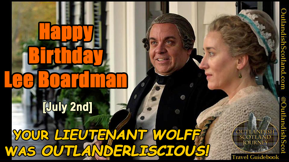 OutlandishScot's tweet photo. Happy #Outlander Birthday to Lee Boardman! It’s a Lieutenant Wolff rerun day! @leeboardman (@mariadkennedy) https://t.co/g5RuUy9plP