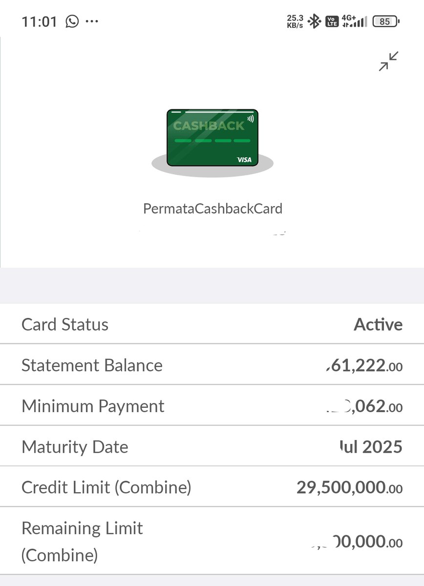 hsjuan's tweet photo. @PermataBank menampilkan limit kartu saja tidak becus, koq mau menghitung cashback.
situ yg menentukan pagu, situ yg bikin sistem, hasilnya salah. 
bukti ketololan tim IT @PermataBank dan divisi kartu kredit permata. https://t.co/hsKKxlLUmS