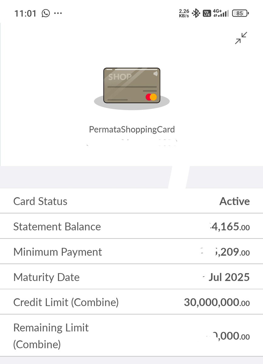 hsjuan's tweet photo. @PermataBank menampilkan limit kartu saja tidak becus, koq mau menghitung cashback.
situ yg menentukan pagu, situ yg bikin sistem, hasilnya salah. 
bukti ketololan tim IT @PermataBank dan divisi kartu kredit permata. https://t.co/hsKKxlLUmS