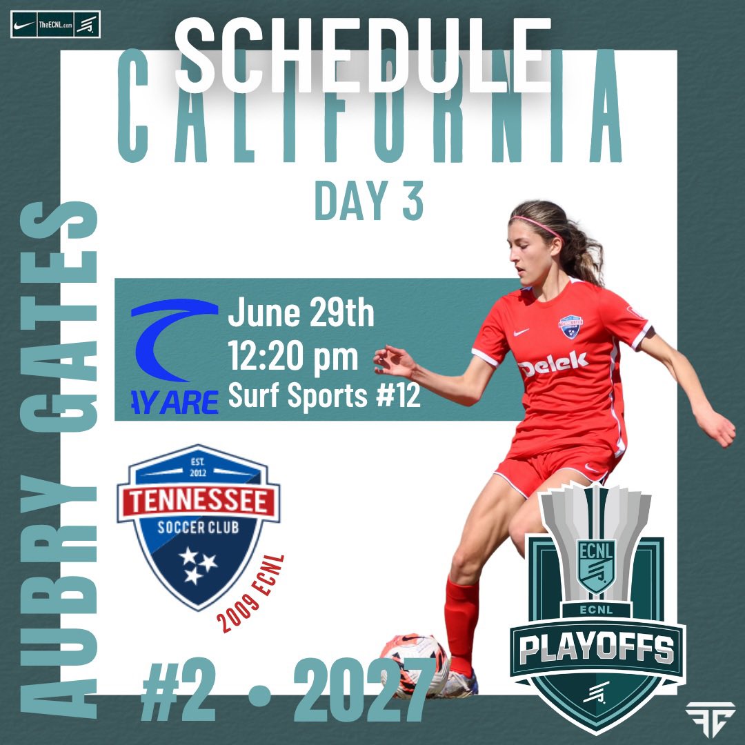 Aubry Gates (@aubrygates2) on Twitter photo Day 3 of #ECNLPlayoffs ‼️ Day 3 of #ECNLPlayoffs ‼️