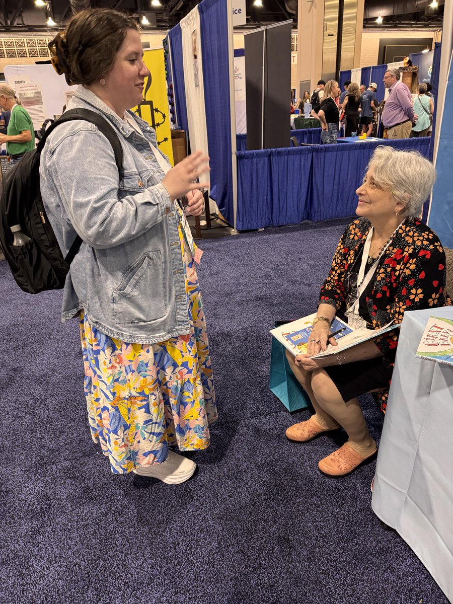 Liz Rosenberg is signing her book Giant Baby! At #alaac25 #philadelphia booth #236