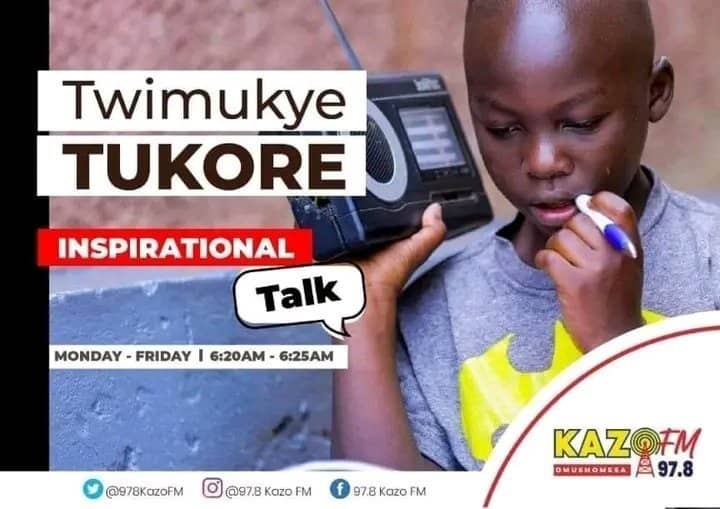 In the middle of every difficulty lies opportunity.

– Albert Einstein

#TwimukyeTukore | #InspirationalTalk