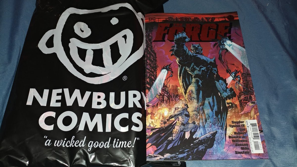 comicbookaddt's tweet photo. For today's #SundayThrowback, remembering the day I added Dark Nights: Death Metal - Forge #1 to the collection, thanks to @NewburyComics! This arc still stands out. What Death Metal tie-in was your favorite? #DCUniverse #DeathMetalForge #ComicBooks https://t.co/ahy3dTXd36