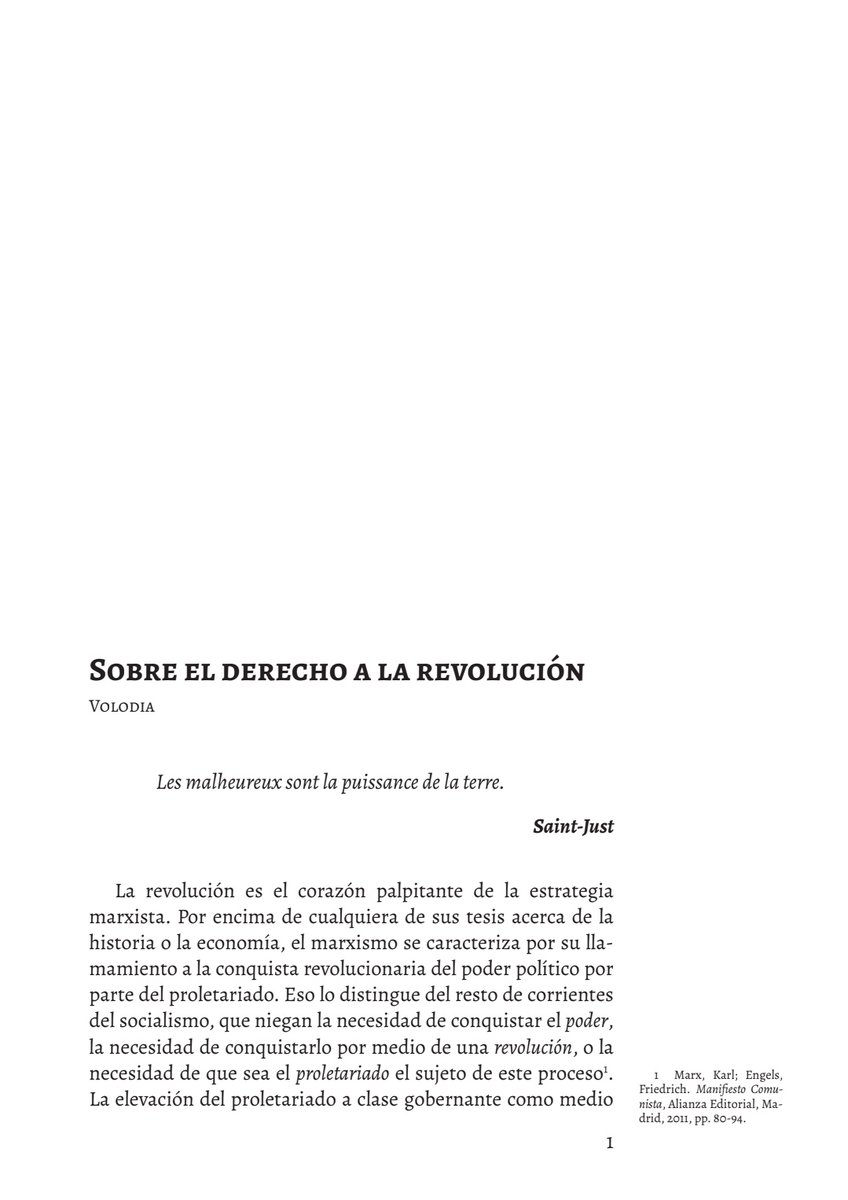 marxxxi's tweet image. "La clase dominante teme y desprecia lo que para los *jacobinos del socialismo* es la esencia viva de todo su programa: la hybris del proletariado insurrecto, dispuesto a gobernar sin permiso"
✍🏼 Sobre el derecho a la revolución (@volodia___ )
cdn.shopify.com/s/files/1/0956…