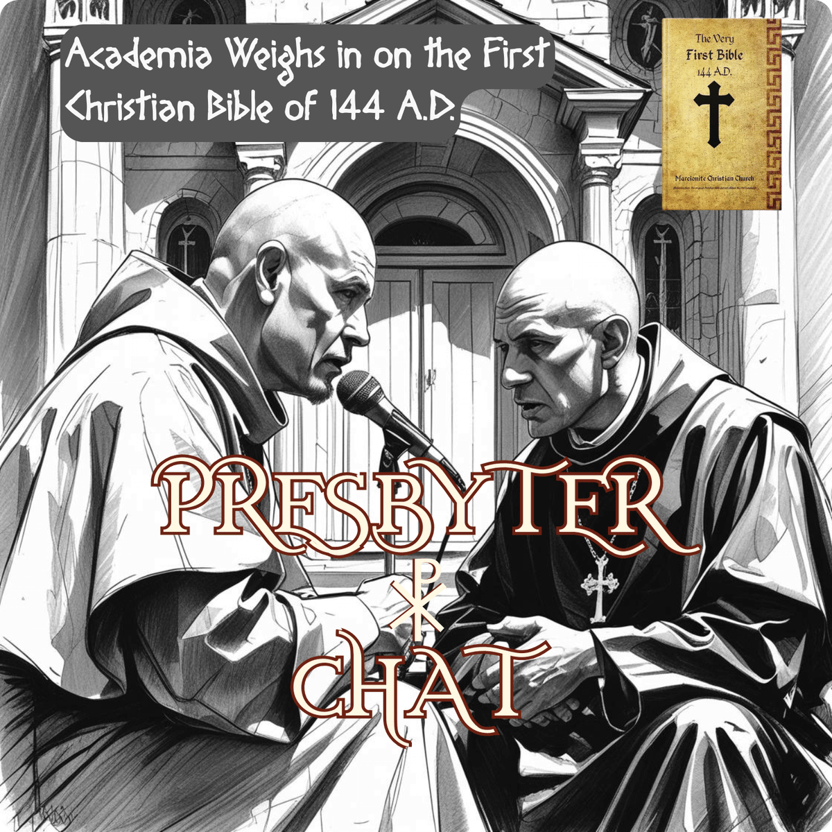 PreNicene_TV's tweet photo. Presbyter Chat Podcast: Academia begins to weigh in on the first Christian bible of 144 A.D. - are they getting it right? 
https://t.co/NDTNgqHWvf https://t.co/lzwOw8k5KK