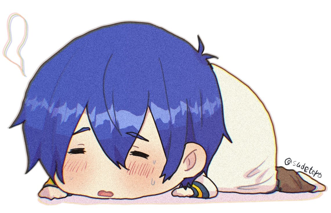 sudetoro's tweet image. 暑くて溶ける兄さん