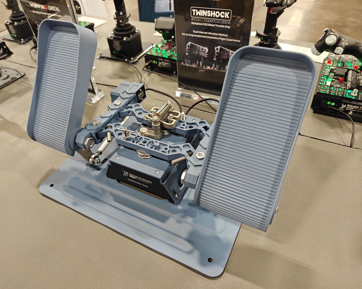 WINWING Brand New Upcoming Airline Product Lineup

Live demonstration at the FSExpo 2025. From the full-stucture molded design, to the tactile details of every single switch, get your hands on the realism!

Featuring:
- Ursa MInor Airline Throttle: Metal throttle with highly
